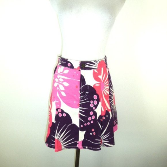 Dolce & Gabbana cotton pink purple skirt 26 i40